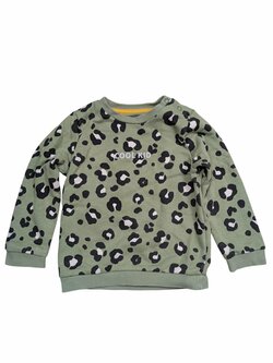 Zelená mikina se vzorem pro holky secondhand F&F