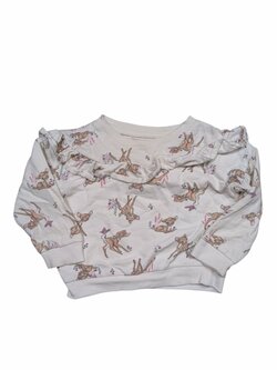 Bílá mikina Bambi pro holky secondhand Disney Bílá mikina Bambi pro holky secondhand Disney