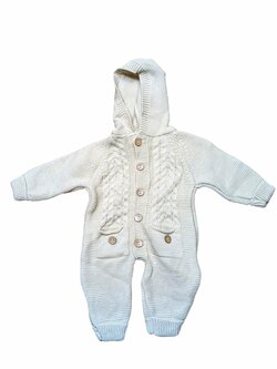 Světlý pletený overal overal teplý pro kluky Světlý pletený overal overal teplý pro kluky