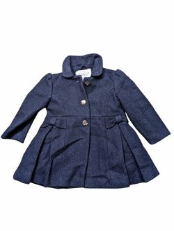 Tmavý kabát se třpytkami pro holky secondhand Matalan Tmavý kabát se třpytkami pro holky secondhand Matalan