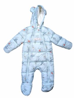 Světle modrá zimní kombinéza s obrázky pro kluky secondhand Disney