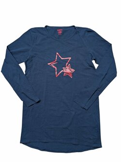 Tmavé triko dlouhé s obrázkem pro holky secondhand Tchibo Tmavé triko dlouhé s obrázkem pro holky secondhand Tchibo