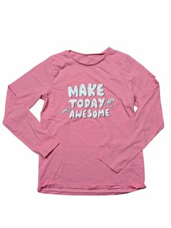 Světle růžové triko s nápisem pro holky secondhand George