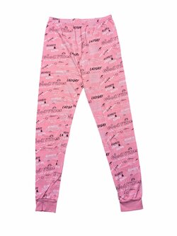 Světle růžové kalhoty s nápisy pro holky secondhand George Světle růžové kalhoty s nápisy pro holky secondhand George