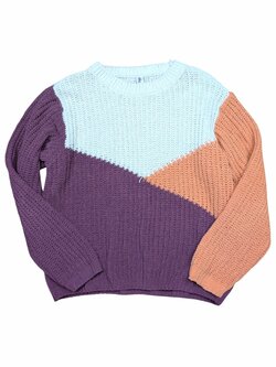Trojbarevný svetr pro holky secondhand Yigga Trojbarevný svetr pro holky secondhand Yigga