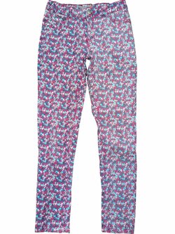 Růžové džíny se vzorem pro holky secondhand Intelligent Store Růžové džíny se vzorem pro holky secondhand Intelligent Store