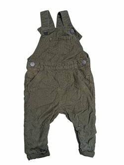 Tmavě zelený overal pro kluky žebrovaný secondhand F&F Tmavě zelený overal pro kluky žebrovaný secondhand F&F