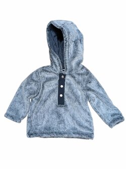 Šedá chlupatá bunda pro kluky secondhand TU Šedá chlupatá bunda pro kluky secondhand TU