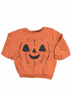 Oranžová mikina s obrázkem dýně pro kluky secondhand George