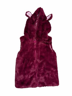 Vínová teplá vesta pro holky secondhand Nutmeg