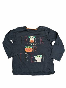 Černé Halloweenské triko pro kluky secondhand George