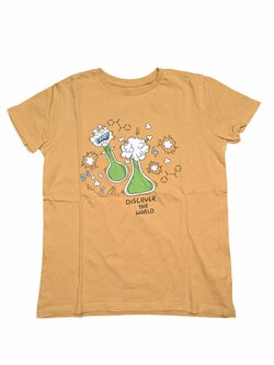 Bledě žluté triko s obrázkem pro kluky secondhand Sinsay