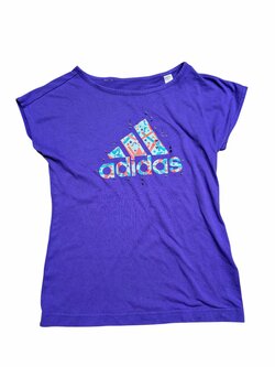 Fialové triko pro holky secondhand Adidas