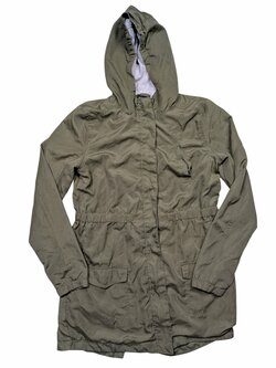 Tmavě zelená bunda pro holky secondhand PocoPiano