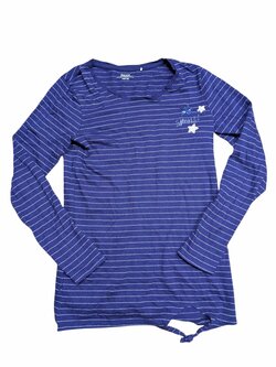 Tmavě modré pruhované triko pro holky secondhand Yigga