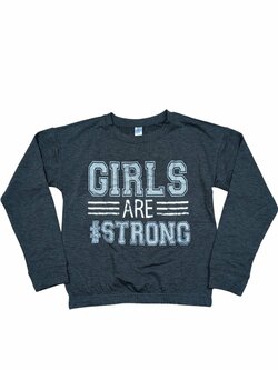 Slabá šedá mikina pro holky secondhand Reflex Girls Slabá šedá mikina pro holky secondhand Reflex Girls