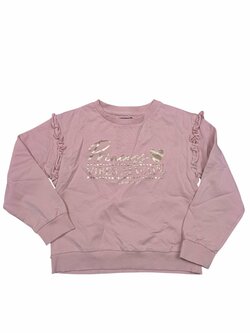 Růžová mikina se zlatým nápisem pro holky secondhand Studio Růžová mikina se zlatým nápisem pro holky secondhand Studio