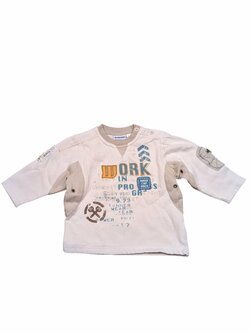 Světlá mikina s obrázky pro kluky secondhand Dodipetto Světlá mikina s obrázky pro kluky secondhand Dodipetto