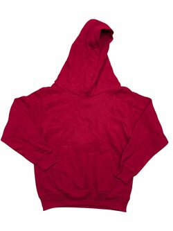 Červená mikina s kapucí pro kluky secondhand Russell Athletic Červená mikina s kapucí pro kluky secondhand Russell Athletic