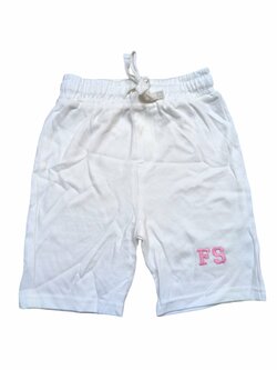 Bílé kraťasy s nápisem pro holky secondhand 