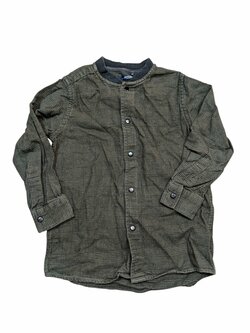 Tmavě zelená vzorovaná košile pro kluky secondhand Next