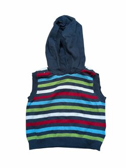 Pruhovaná svetrová vesta pro kluky secondhand Cherokee Pruhovaná svetrová vesta pro kluky secondhand Cherokee
