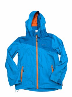 Modrá šusťáková bunda pro kluky secondhand Decathlon Modrá šusťáková bunda pro kluky secondhand Decathlon