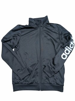 Černá sportovní mikina pro kluky secondhand Adidas Černá sportovní mikina pro kluky secondhand Adidas