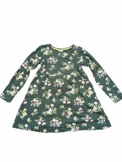 Zelené šaty pro holky s květinami secondhand Zelené šaty pro holky s květinami secondhand