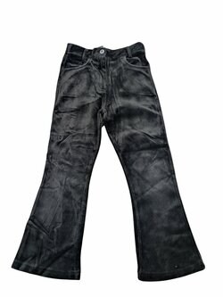 Černé semišové zvonové kalhoty pro holky secondhand