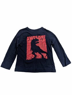 Tmavě modré triko s dinosaurem pro kluky secondhand Tmavě modré triko s dinosaurem pro kluky secondhand