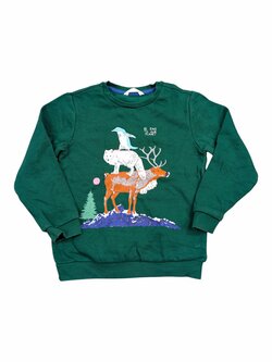 Zelená mikina s obrázkem pro kluky secondhand M&S Zelená mikina s obrázkem pro kluky secondhand M&S