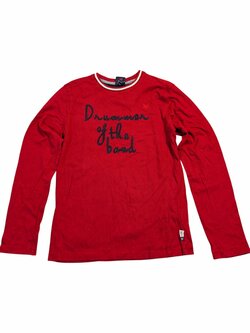 Červené triko s nápisem pro kluky outlet LCEE