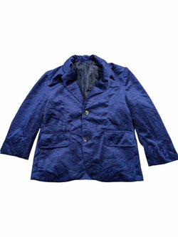 Semišové modré sako pro kluky secondhand Semišové modré sako pro kluky secondhand