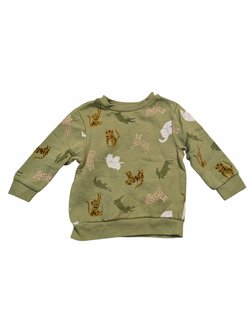 Zelená mikina se zvířátky pro kluky secondhand Primark Zelená mikina se zvířátky pro kluky secondhand Primark