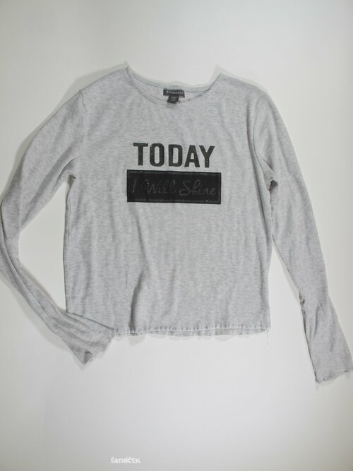 Triko dl.rukáv pro holky šedé secondhnad