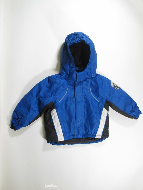 Zimní čebunda černo modro bílá secondhand