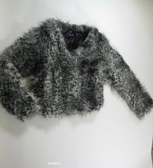 Kabátek se vzorem chlupatý secondhand