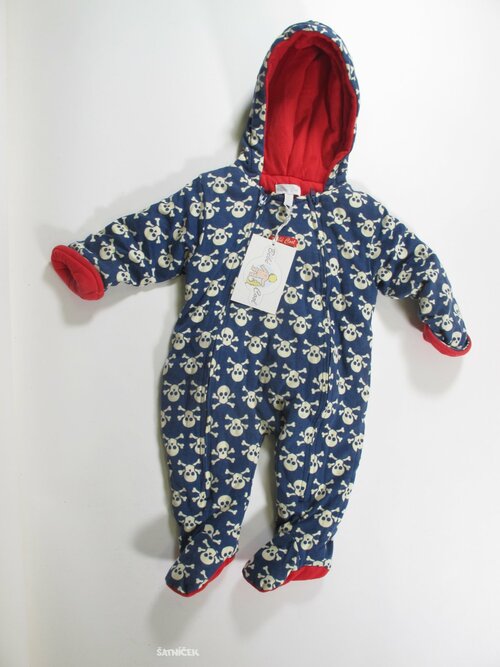 Přechodová zimní kombinéza s lebkami outlet