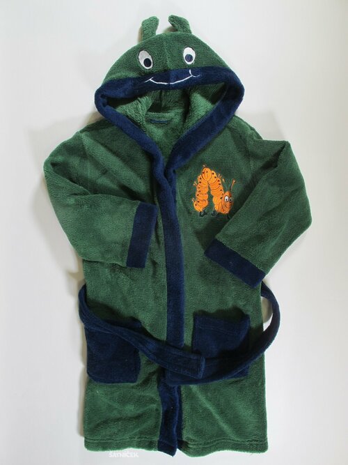 Zelený župan s oušky second hand