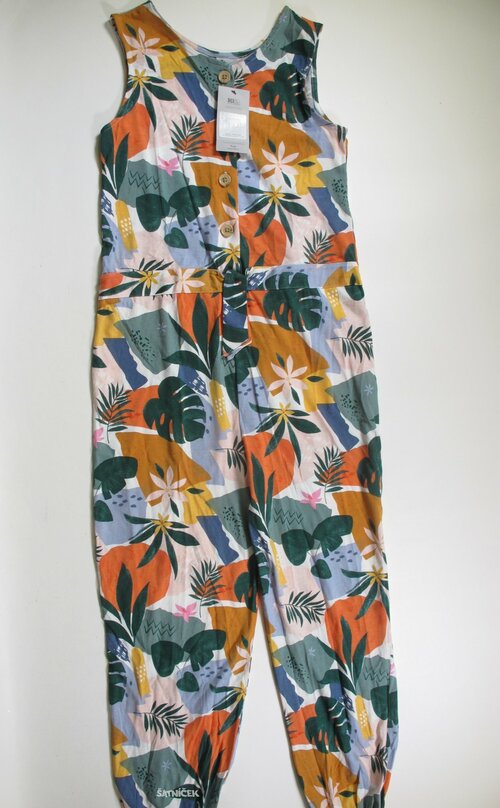 Letní overal s kytkami outlet