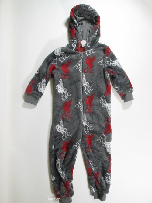 Fleesový overal pro kluky šedý secondhand