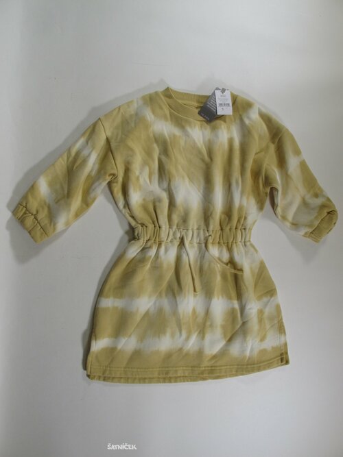 Mikinové šaty dl rukáv pro holky batikované outlet