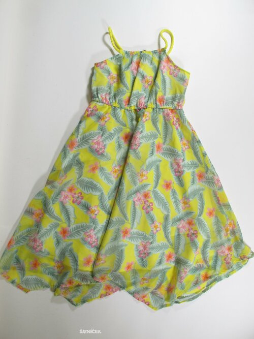 Šaty s kytkami pro holky secondhand