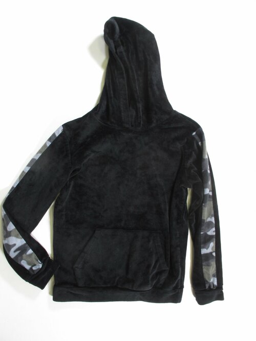 MIkina sametová pro kluky černo zelená secondhand