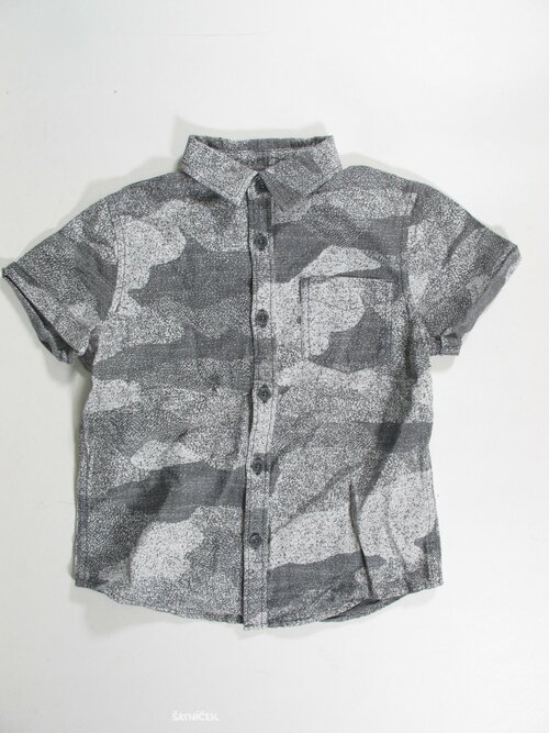 Šedo bílá košile pro kluky secondhnad