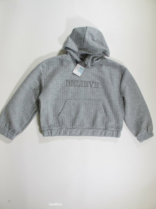 Mikina pro holky šedá crop secondhand