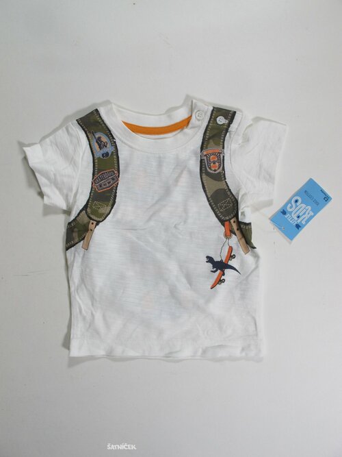 Triko pro kluky bílo outlet