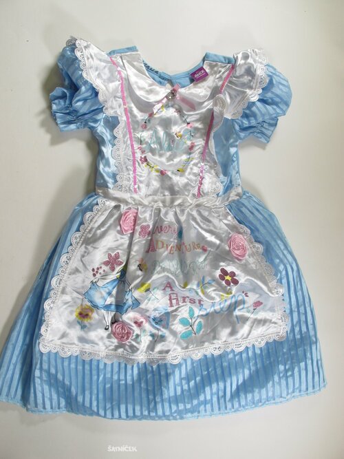 Šaty pro holky na karneval modré secondhand