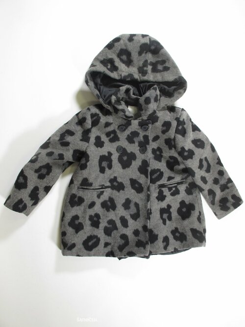 Šedo červený kabátek pro holky secondhand